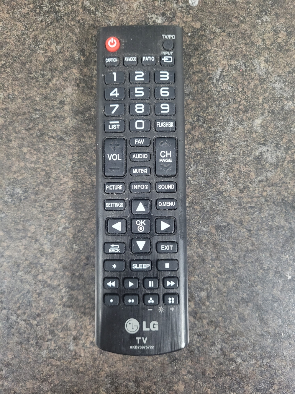 LG TV IR Remote AKB7397522